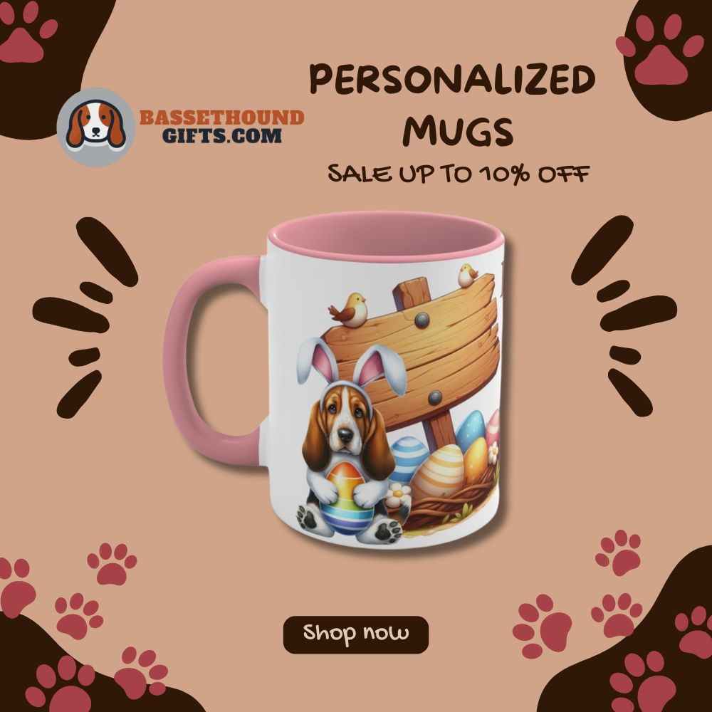 Personalized Basset Hound Mugs Collection