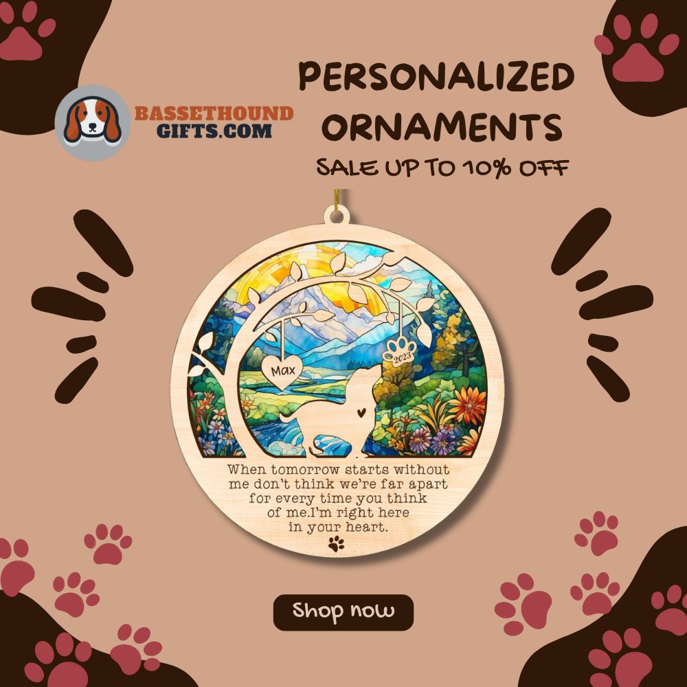 Personalized Basset Hound Ornaments Collection